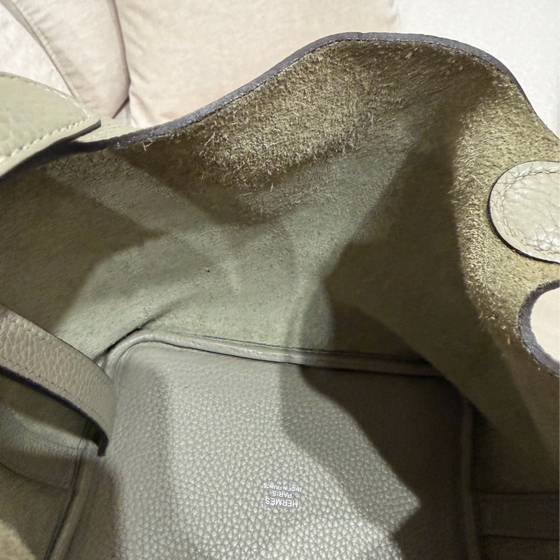 92新❤️Hermes 愛馬仕 菜籃子 picotin18 #鼠尾草綠銀釦 #X刻-23