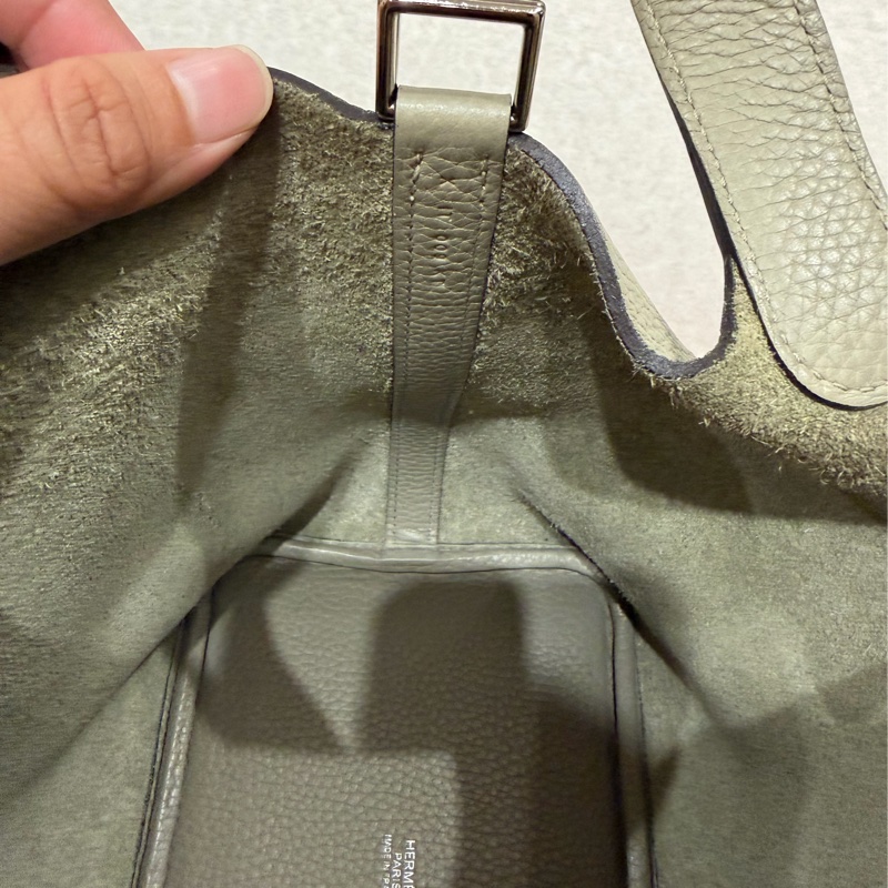 92新❤️Hermes 愛馬仕 菜籃子 picotin18 #鼠尾草綠銀釦 #X刻-24