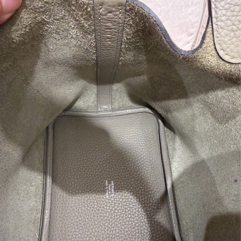 92新❤️Hermes 愛馬仕 菜籃子 picotin18 #鼠尾草綠銀釦 #X刻-27