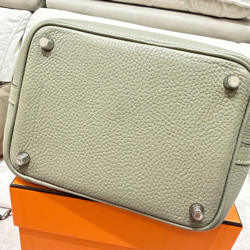 92新❤️Hermes 愛馬仕 菜籃子 picotin18 #鼠尾草綠銀釦 #X刻-37