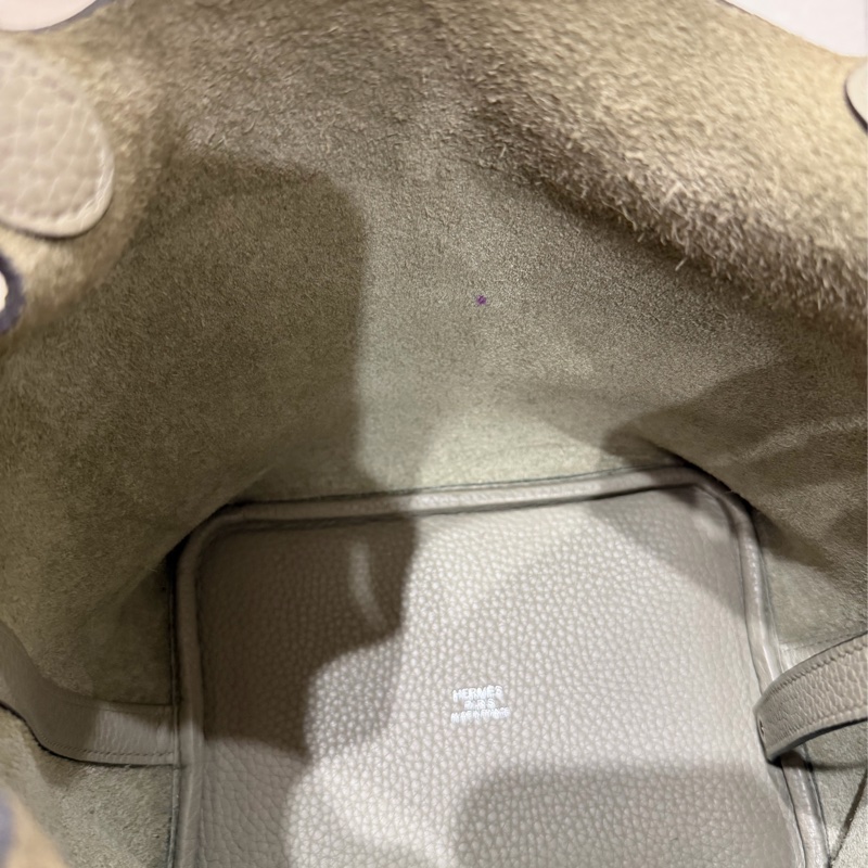 92新❤️Hermes 愛馬仕 菜籃子 picotin18 #鼠尾草綠銀釦 #X刻-42