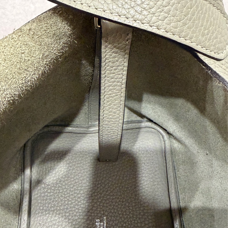 92新❤️Hermes 愛馬仕 菜籃子 picotin18 #鼠尾草綠銀釦 #X刻-43