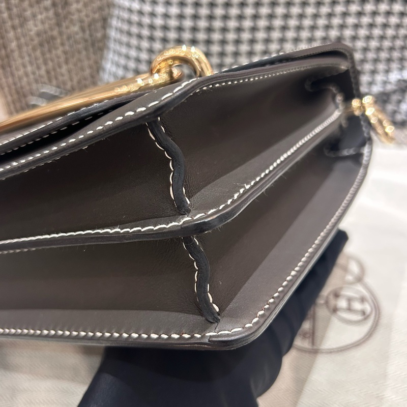 愛馬仕 Hermes 石墨灰 23 豬鼻子-6