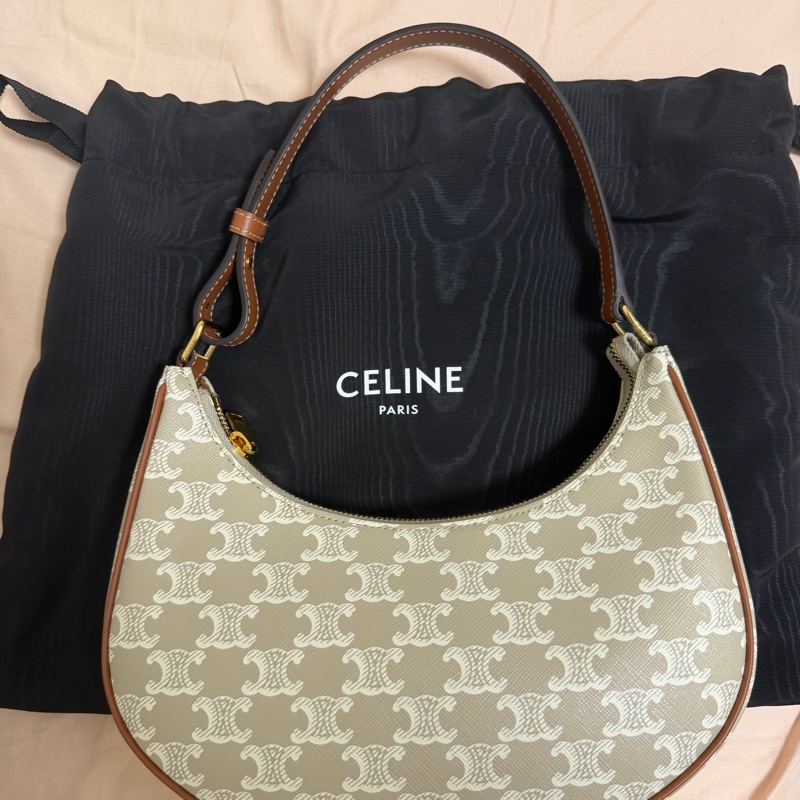 全新 Celine Ava bag 杏色 canvas triopheme-0