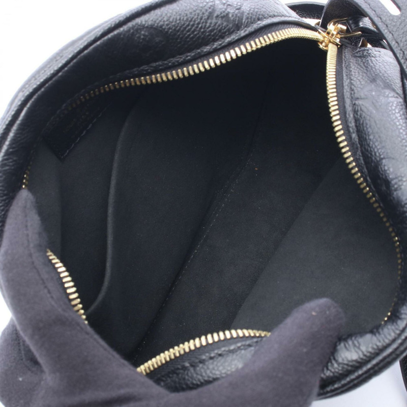 路易威登 Boite Chapeau Souple 中型單肩包/手提包，皮革，Monogram Empreinte，女式，黑色，M45649-2