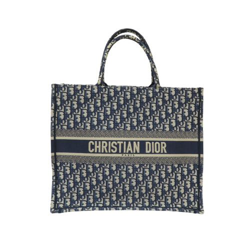 藍色 Ｏblique帆布 Book Tote 大型 托特包【DIOR 迪奧】 M1286