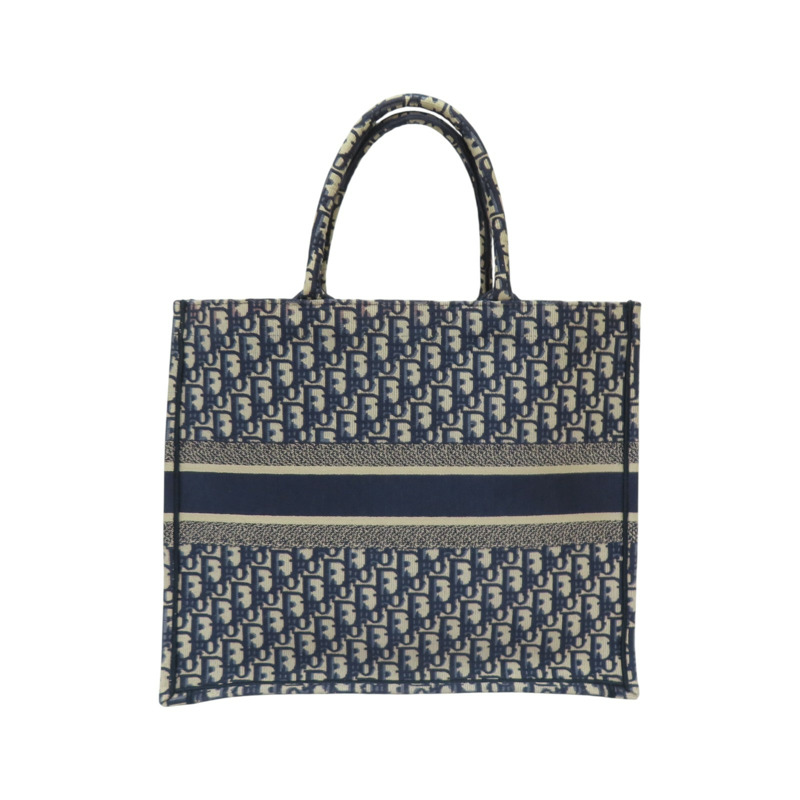 藍色 Oblique帆布 Book Tote 大型 托特包【DIOR 迪奧】 M1286-1