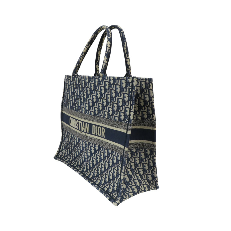 藍色 Oblique帆布 Book Tote 大型 托特包【DIOR 迪奧】 M1286-2