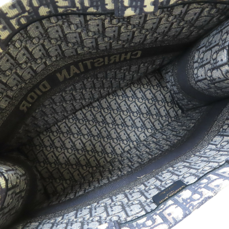 藍色 Oblique帆布 Book Tote 大型 托特包【DIOR 迪奧】 M1286-4