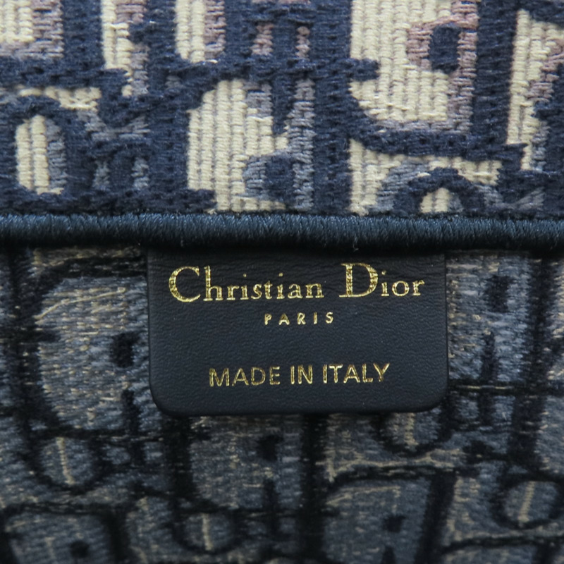 藍色 Oblique帆布 Book Tote 大型 托特包【DIOR 迪奧】 M1286-5
