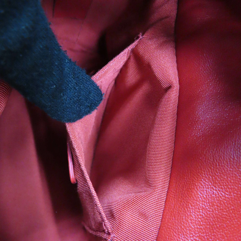 紅色 羊皮 菱格紋 水桶包 肩背包【CHANEL 香奈兒】-6