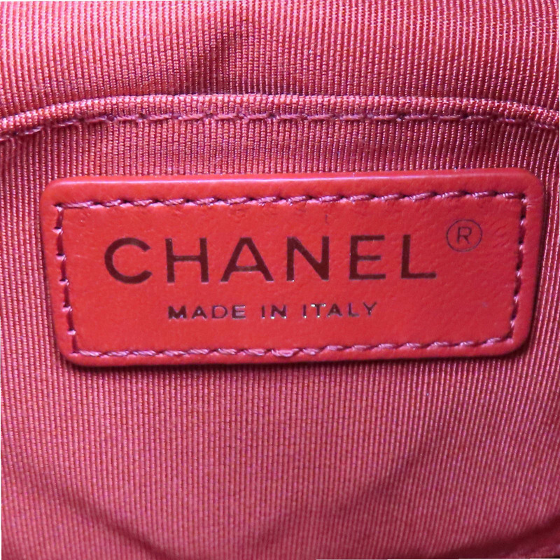 紅色 羊皮 菱格紋 水桶包 肩背包【CHANEL 香奈兒】-7