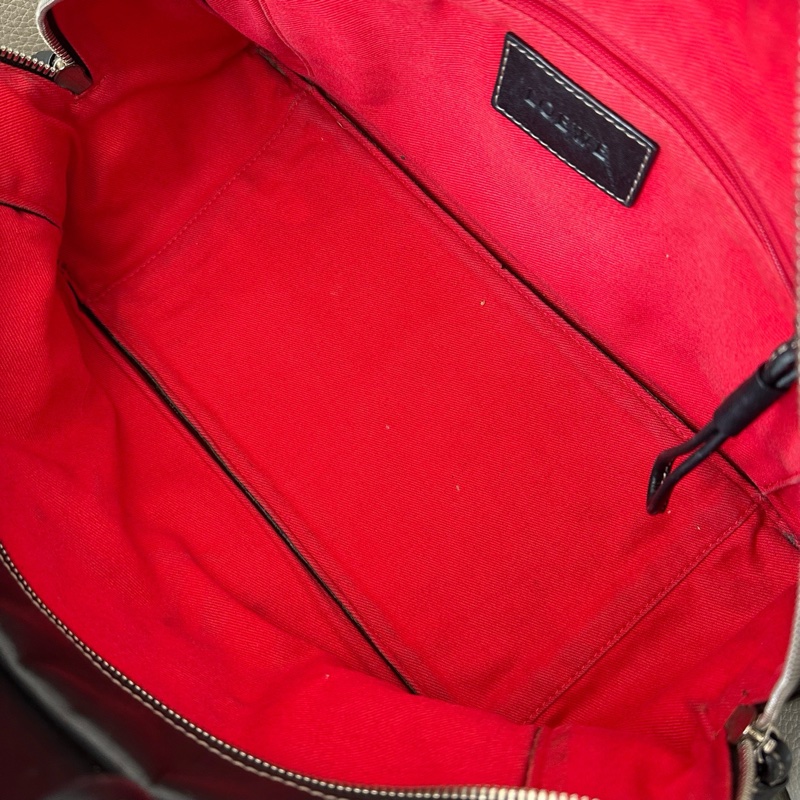 LOEWE羅意威全皮logo托特單肩包 🈚附件-7