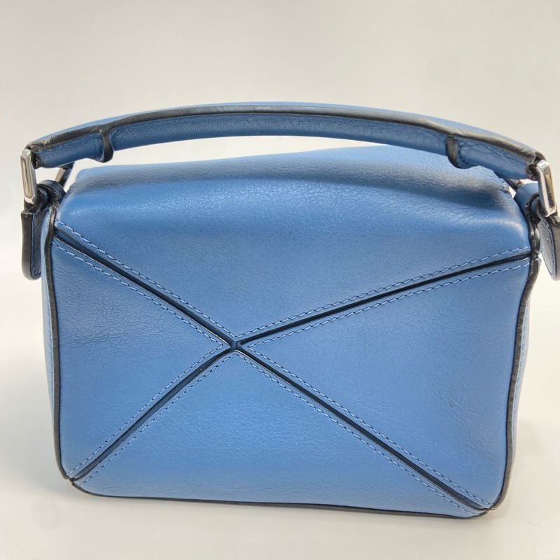 LOEWE/罗意威 puzzle 幾何包mini深藍色 尺寸：18*11*7 附件：塵袋 肩帶-2