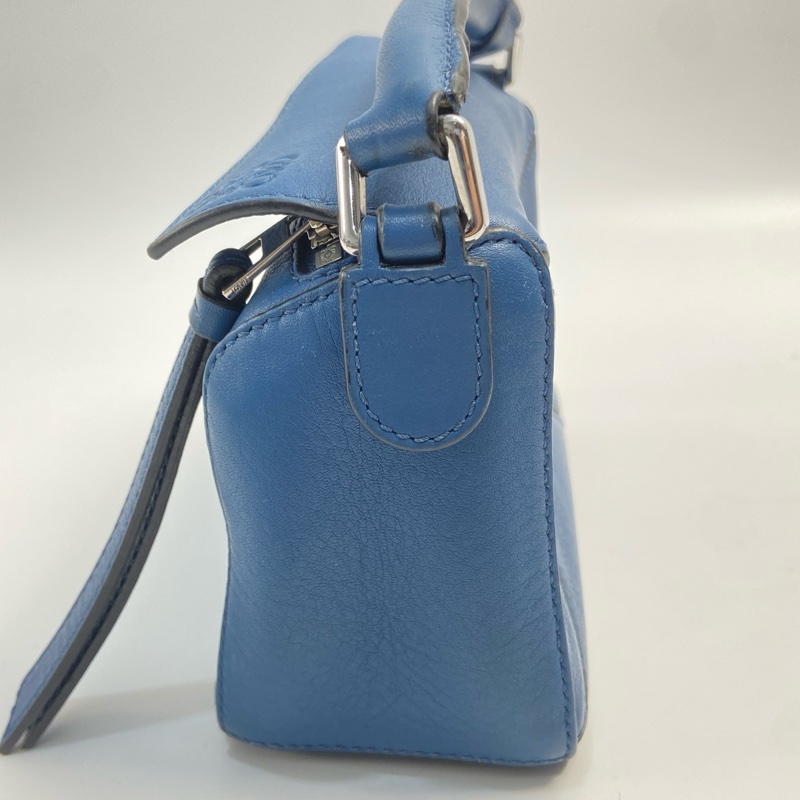 LOEWE/罗意威 puzzle 幾何包mini深藍色 尺寸：18*11*7 附件：塵袋 肩帶-3