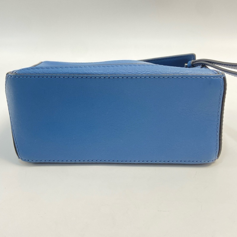 LOEWE/罗意威 puzzle 幾何包mini深藍色 尺寸：18*11*7 附件：塵袋 肩帶-5