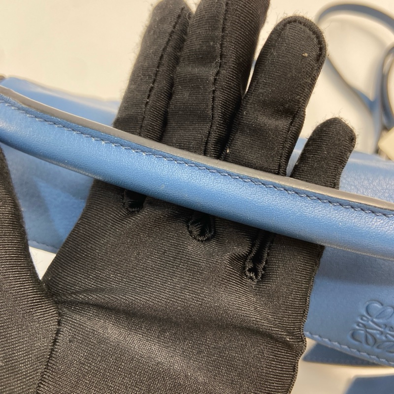 LOEWE/罗意威 puzzle 幾何包mini深藍色 尺寸：18*11*7 附件：塵袋 肩帶-8