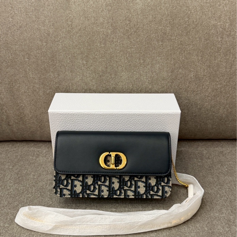 DIOR經典老花掀蓋側背包-0