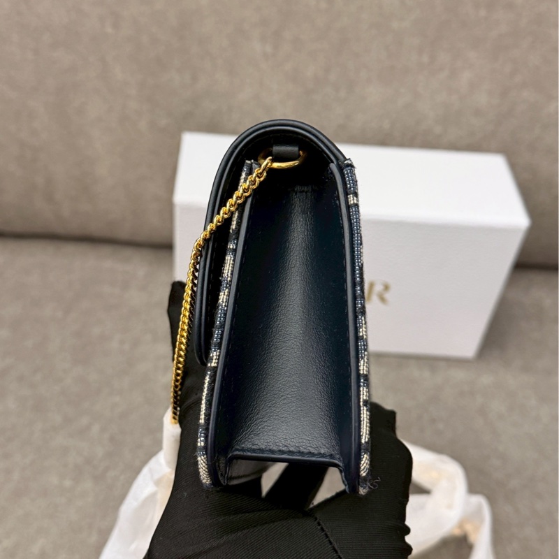 DIOR經典老花掀蓋側背包-1