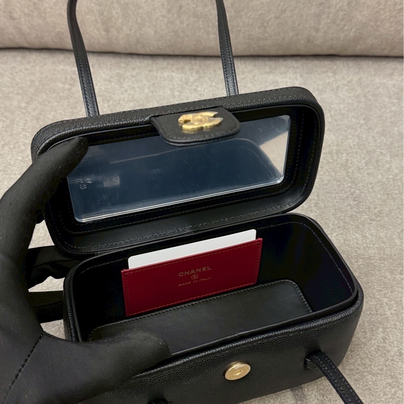 香奈兒26p新款黑盒子包-6