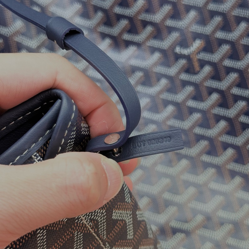 Goyard Anjou GM 戈雅深藍色雙面牛皮大款購物袋-31