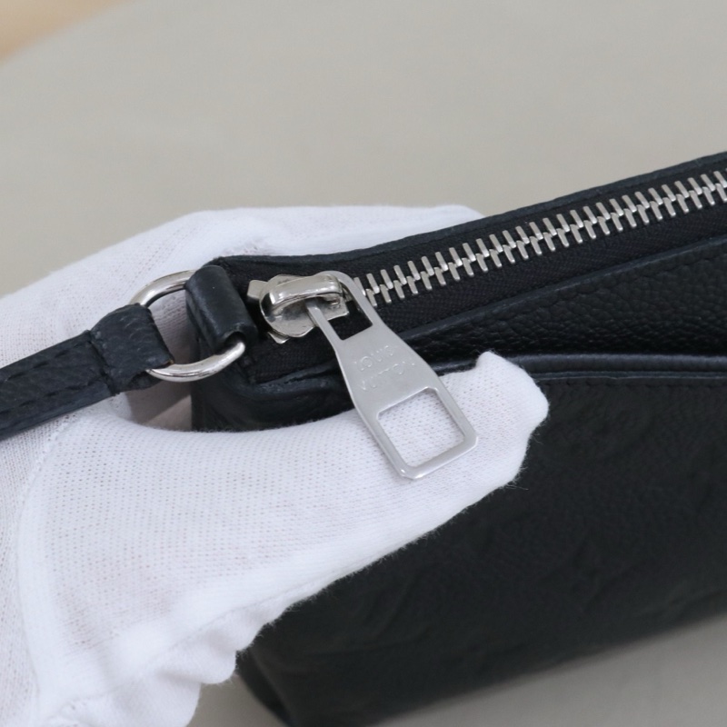 LouisVuitton小號pallas挎包 經典黑色老花牛皮壓紋,尺寸20*13.5,配件無-5