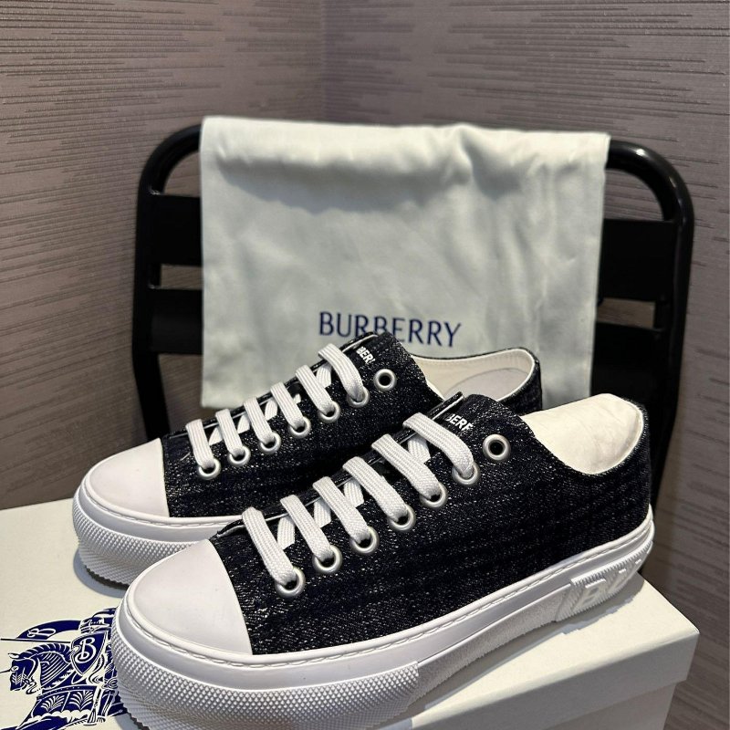 💎Han's house精品服飾💎 burberry 格紋 立體字 帆布鞋 鞋 義大利製 現貨 38-0