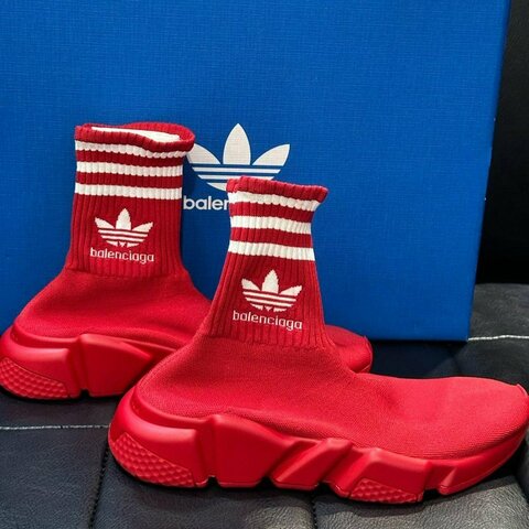 💎Han's house精品服飾💎 Balenciaga 聯名 ADIDAS 巴黎世家 TRAINERS 針織襪套球鞋  現貨 36 37原價31700