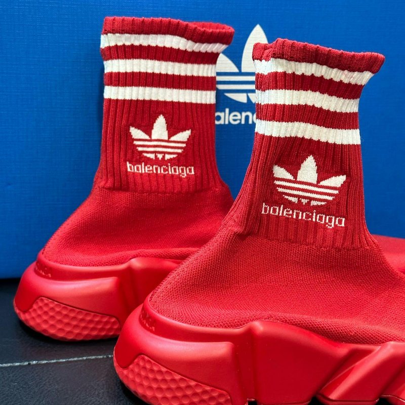 💎Han's house精品服飾💎 Balenciaga 聯名 ADIDAS 巴黎世家 TRAINERS 針織襪套球鞋 現貨 36 37原價31700-2