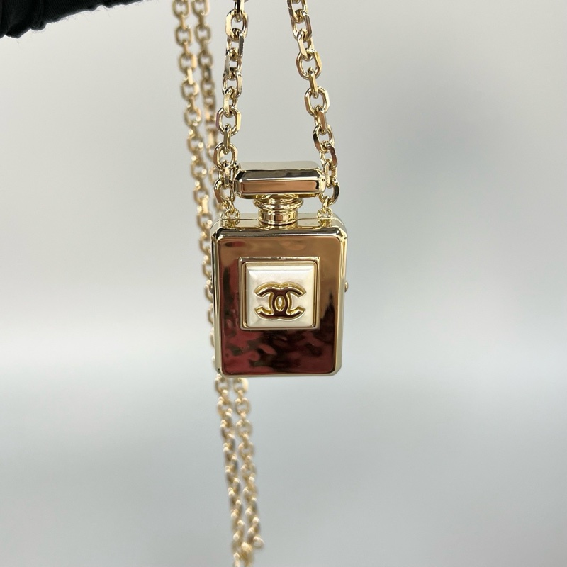【98新 ✨ 全網最低價！】Chanel/香奈兒 潮人必備 Chanel香水瓶包 項鍊 可打開-2