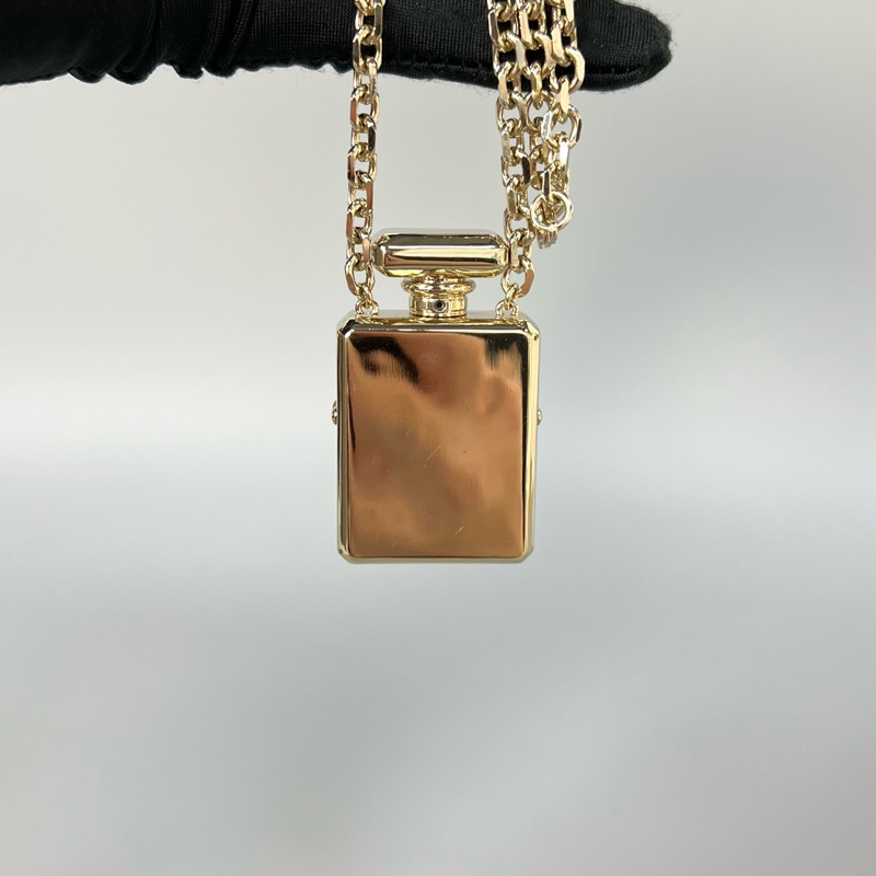 【98新 ✨ 全網最低價！】Chanel/香奈兒 潮人必備 Chanel香水瓶包 項鍊 可打開-3