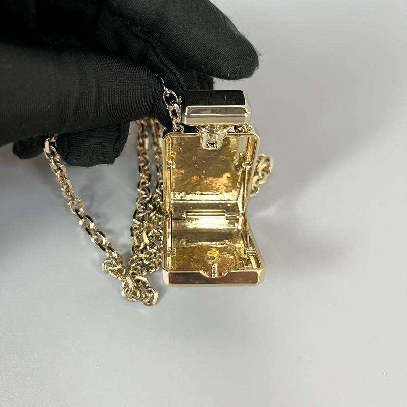 【98新 ✨ 全網最低價！】Chanel/香奈兒 潮人必備 Chanel香水瓶包 項鍊 可打開-6