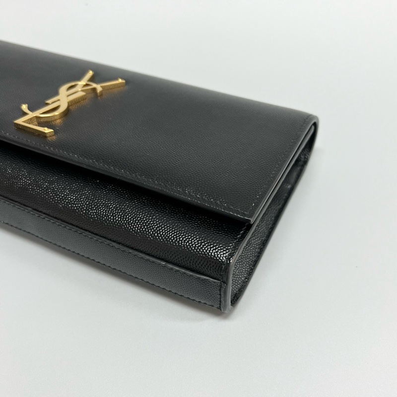 【98新 ✨ 全網最低價！】YSL/聖羅蘭 魚子醬皮 黑金經典款 手拿晚宴包-5