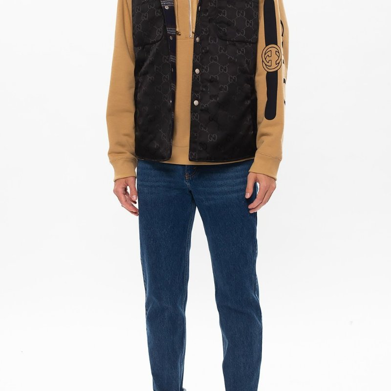 💎Han's house精品服飾💎GUCCI 古馳 滿版 LOGO 懶人鞋 義大利製 現貨 UK 8-5