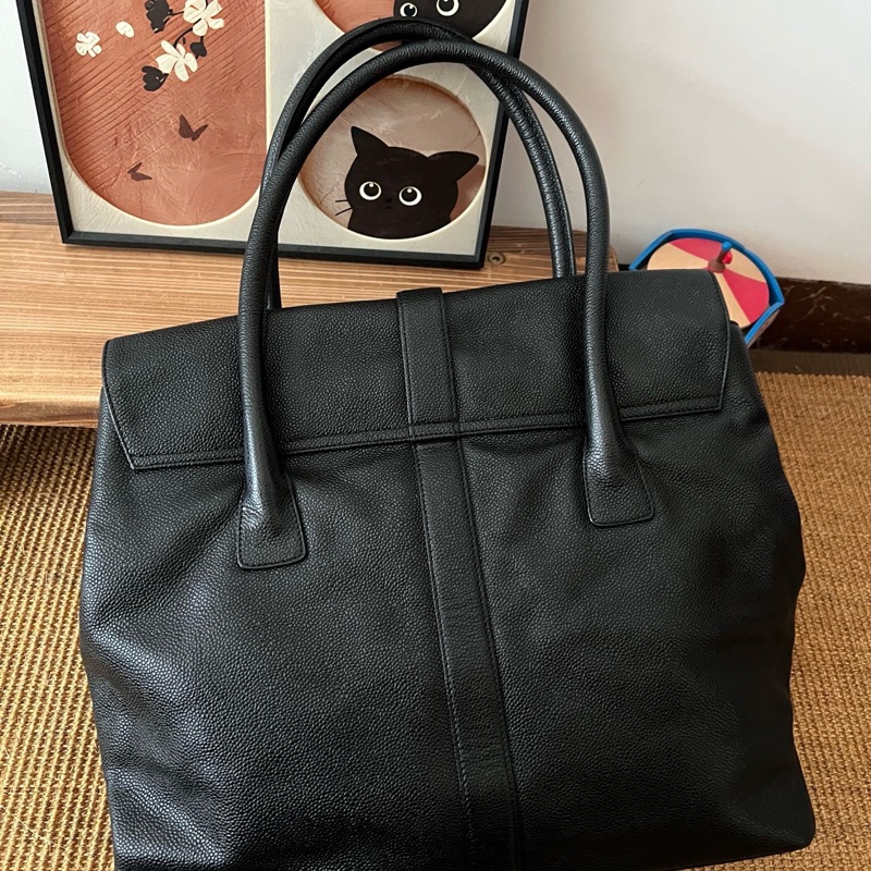 ✨Chanel 黑金魚子醬 tote xxl機場包 很時髦的大包🖤-8
