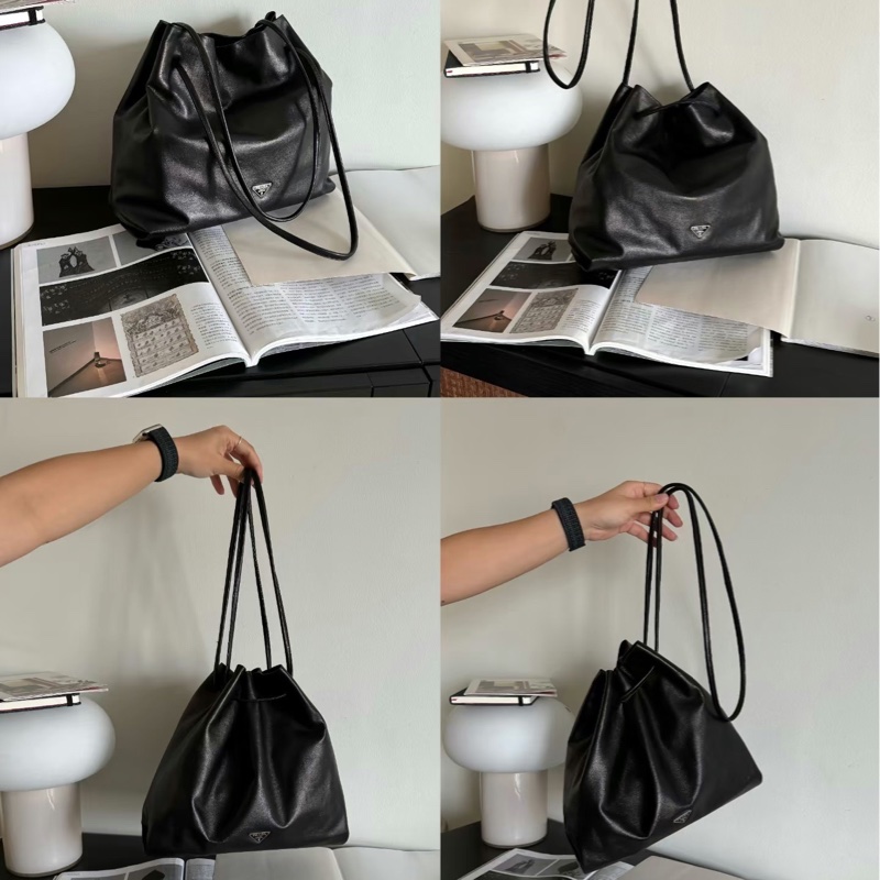 ✨Prada 黑色羊皮垃圾袋 超有個性 超級酷😎-3