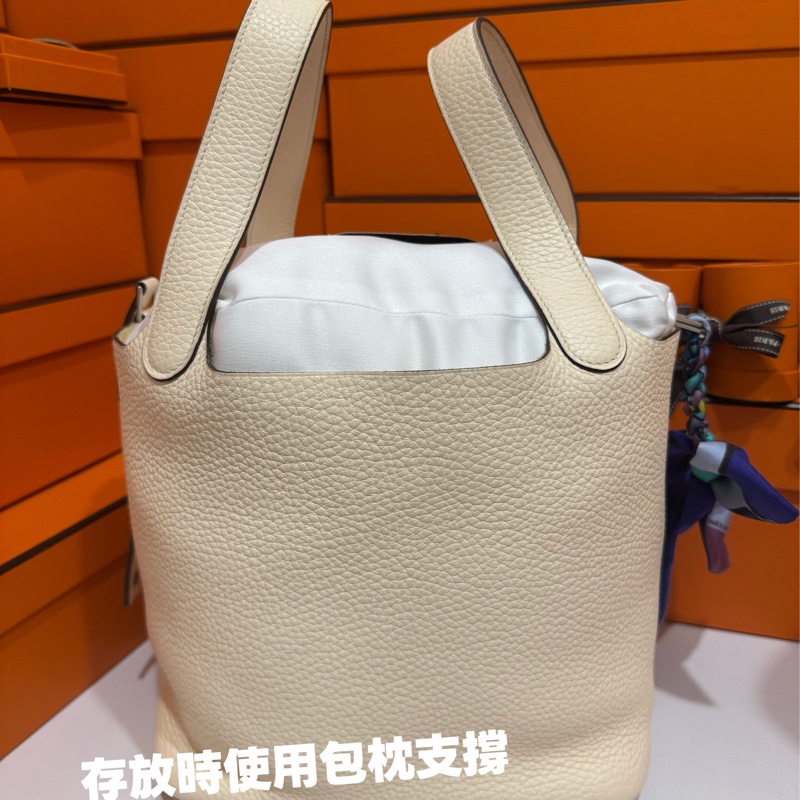 Hermes Picotin22 菜籃子奶油白Z 刻 🧀-1