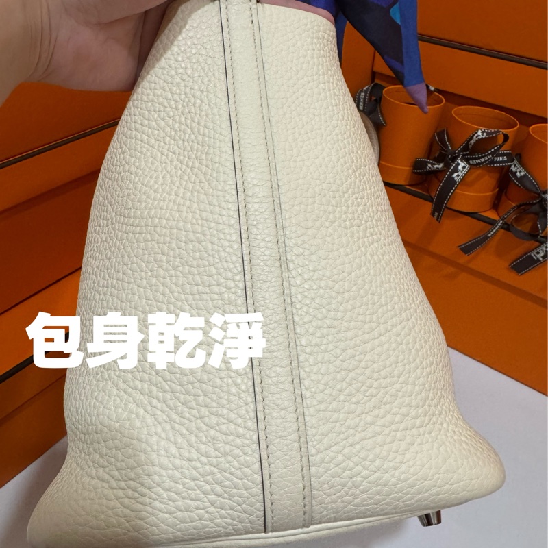 Hermes Picotin22 菜籃子奶油白Z 刻 🧀-5