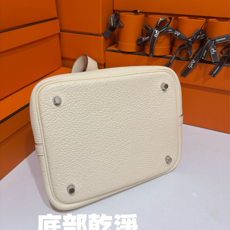 Hermes Picotin22 菜籃子奶油白Z 刻 🧀-9
