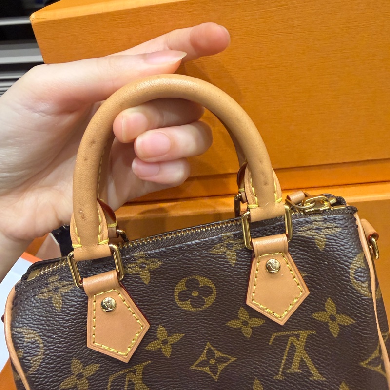 全配2023新款❤️ lv #speedy #nano #老花 #枕頭包-27