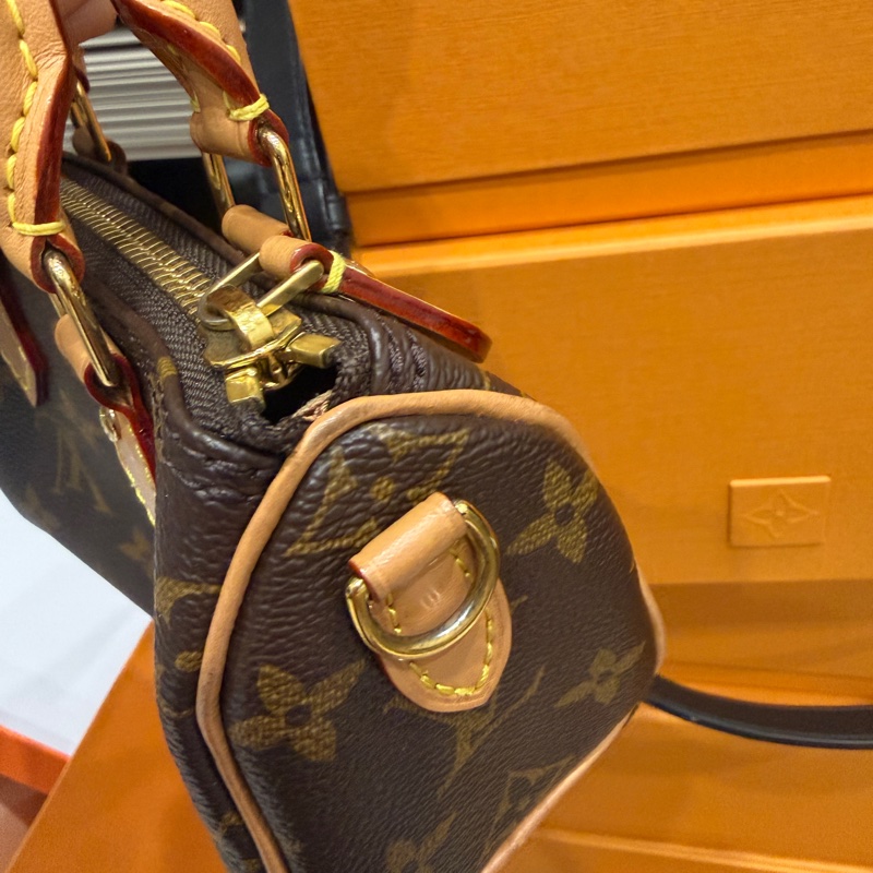 全配2023新款❤️ lv #speedy #nano #老花 #枕頭包-29