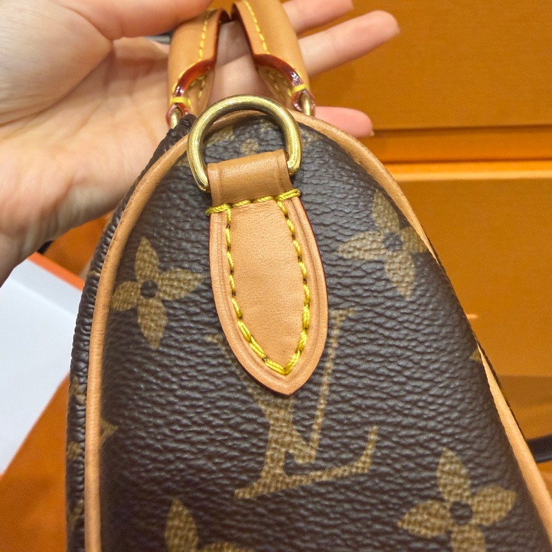 全配2023新款❤️ lv #speedy #nano #老花 #枕頭包-37