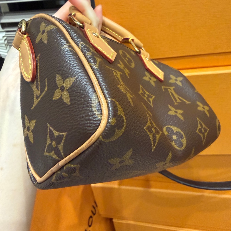 全配2023新款❤️ lv #speedy #nano #老花 #枕頭包-38