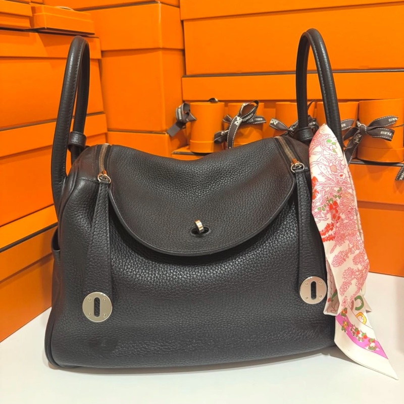 Hermes Lindy30 TC皮 黑銀A刻 🖤-0