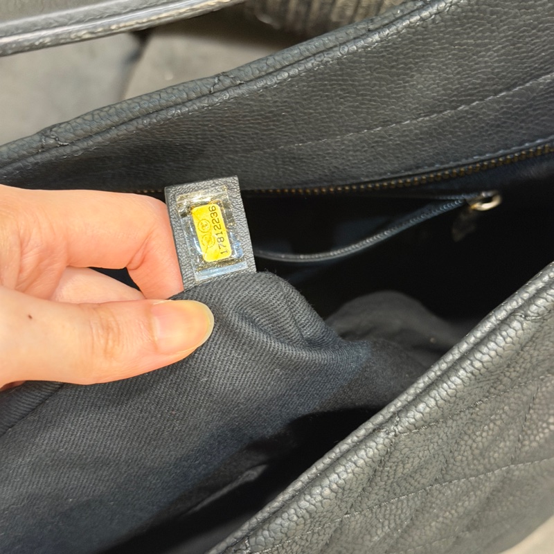 99新兩用💕 香奈兒 #2way 黑金 #荔枝皮 #hobo #托特包-15