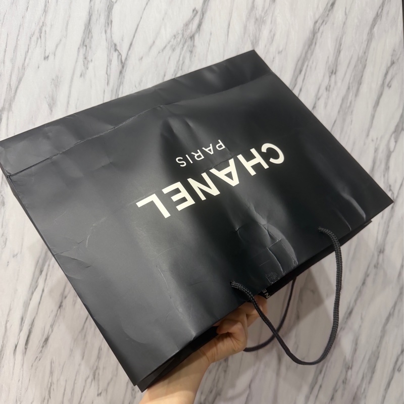 兩用💕 香奈兒 #2way 黑金 #荔枝皮 #hobo #托特包-68