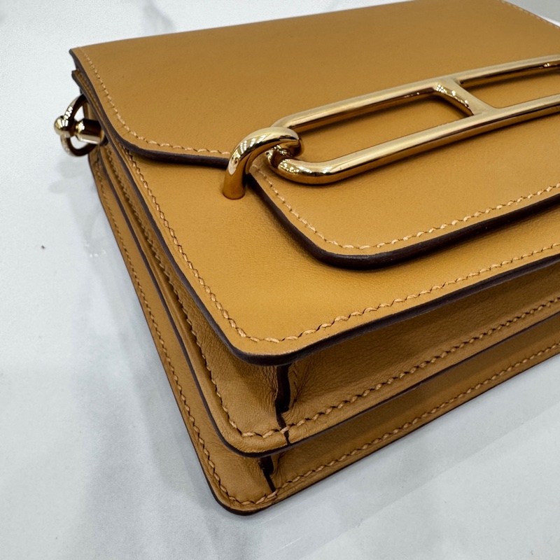 JK國際二手精品✨Hermes roulis mini 餅乾色 專櫃30多萬-7