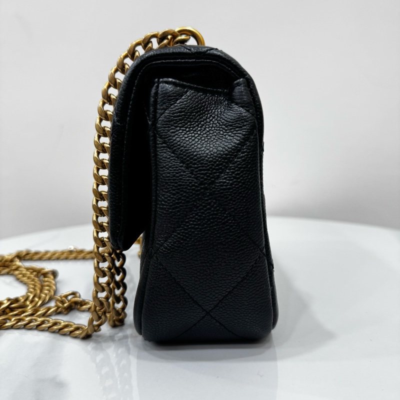 JK國際二手精品✨ Chanel 愛心調節釦荔枝皮20cm 芯片款-3