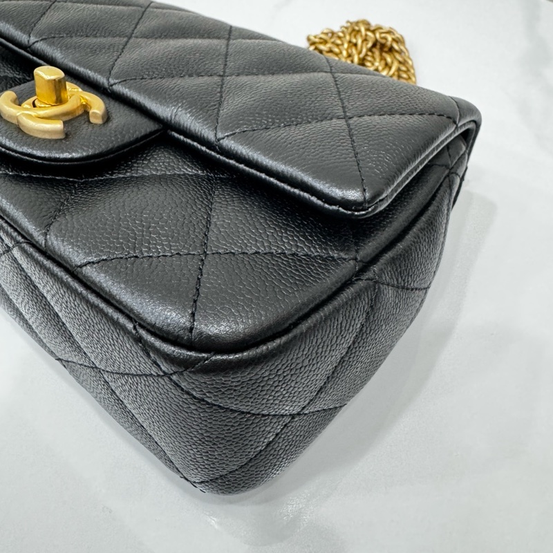 JK國際二手精品✨ Chanel 愛心調節釦荔枝皮20cm 芯片款-8