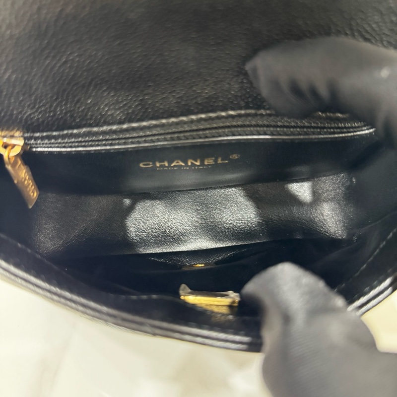 JK國際二手精品✨ Chanel 愛心調節釦荔枝皮20cm 芯片款-13